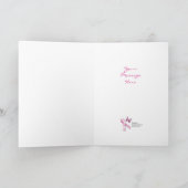 グリーティングカードテンプレート乳がん認識度 カード (内部)