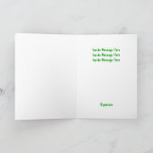 グリーティングカードテンプレート気にローン カード (内部)