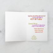 グリーティングカードテンプレート、カスタマイズ文字 招待状 (内部)