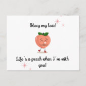 グリーティングカードピーチ ポストカード (正面)