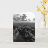 グリーティングカードマウンテンのピーク自然横の写真 カード (黄色い花)