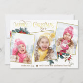 グリーティングカードメリークリスマス（3枚） 案内状 (正面)