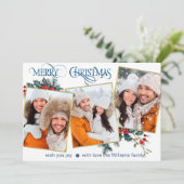グリーティングカードメリークリスマス（3枚） 案内状 (スタンド正面)