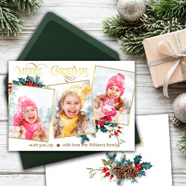 グリーティングカードメリークリスマス（3枚） 案内状