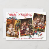 グリーティングカードメリークリスマス（3枚） 案内状 (正面)