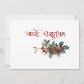 グリーティングカードメリークリスマス（3枚） 案内状 (裏面)