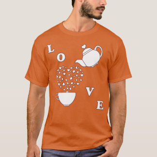 グリーティングカードヴァレンティネックス27sデイティーポットカップハート tシャツ