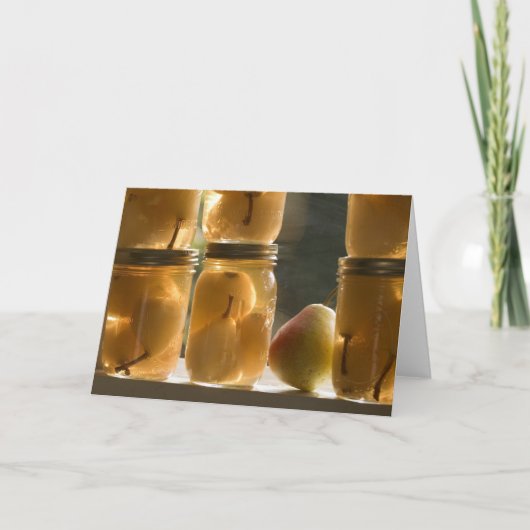 グリーティングカード保存梨 カード (正面)