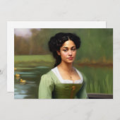 グリーティングカード女性誕生日ありがとう シーズンカード (正面/裏面)