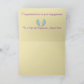 グリーティングカード婚約:婚約ま結婚たは 招待状 (内部)