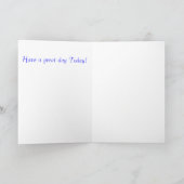 グリーティングカード用の馬イメージ カード (内部)