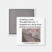 グリーティングカード磁石 マグネット (正面/裏面)