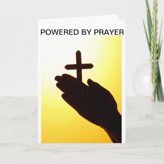 グリーティングカード祈りの言葉搭載 カード (正面)