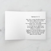 グリーティングカード祈りの言葉搭載 カード (内部)