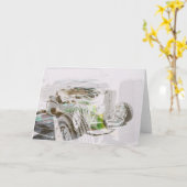 グリーティングカード (黄色い花)