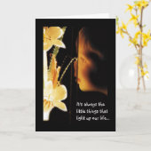 グリーティングカード (黄色い花)