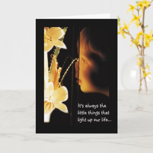 グリーティングカード (黄色い花)