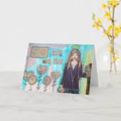 グリーティングカード (黄色い花)