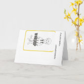 グリーティングカード (黄色い花)