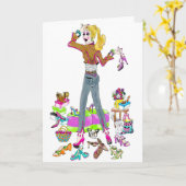 グリーティングカード (黄色い花)