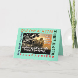 グリーティングカード25の12ステップの回復の調整 サンキューカード