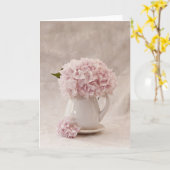 グリーティングカード5" x 7" - Simply Hydrangea カード (黄色い花)