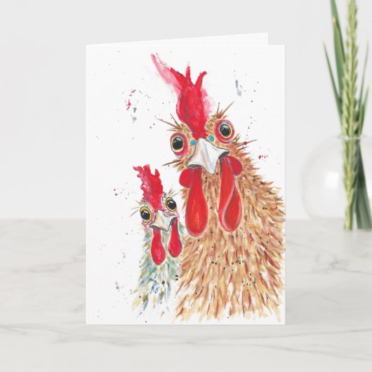 グリーティングカード - あなたの姿に驚き (正面)