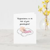 グリーティングカード：おめでとう祖父母 カード (黄色い花)