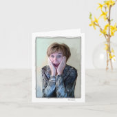 グリーティングカード.おユーモアのある考え前だ。 カード (黄色い花)