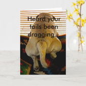 グリーティングカード – よくなる – Puppytale (黄色い花)