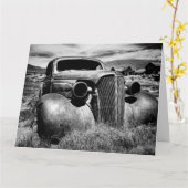 グリーティングカード - アメリカ 黒と白の写真 (黄色い花)