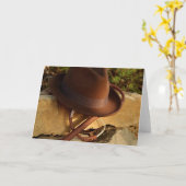 グリーティングカード：インディアナは？ カード (黄色い花)