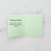 グリーティングカード：ウィズダム ノートカード (内部)