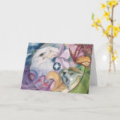 グリーティングカード：「エッセンスホイール」 カード (黄色い花)