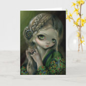 グリーティングカード「ギニーは緑の目だった」 カード (黄色い花)