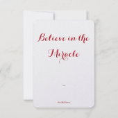 グリーティングカード – クリスマス –  招待状 (裏面)