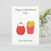 グリーティングカード – ケチャップしよう！かわいいケチャップフライ (スタンド正面)