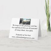 グリーティングカード-コニーアイランド、NYC カード (裏面)