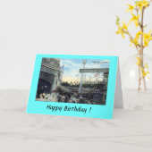 グリーティングカード-コニーアイランド、NYC カード (黄色い花)