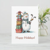 グリーティングカード ゴルフ シーズンカード (スタンド正面)