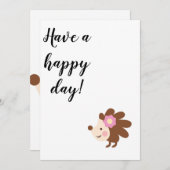 グリーティングカード、サンキューカード 招待状 (正面/裏面)