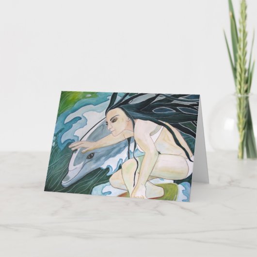 グリーティングカード： "サーファー" カード (正面)