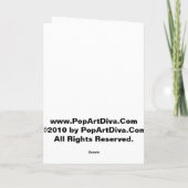 グリーティングカード、ノートカード-電動スライドCowboy B カード (裏面)