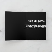 グリーティングカード – ハッピーハローウィンJack-O-Lantern (内部)