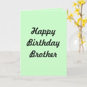 グリーティングカード(ハッピーバースデー兄弟) カード (黄色い花)
