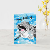 グリーティングカード：ハッピーバースデー カード (黄色い花)