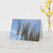 グリーティングカード – パンパスグラス (黄色い花)
