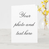 グリーティングカード、フォトカード、写真カード カード (黄色い花)