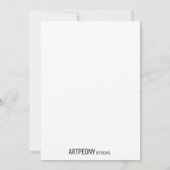 グリーティングカード、フローラ水色、内空白の部 サンキューカード (裏面)