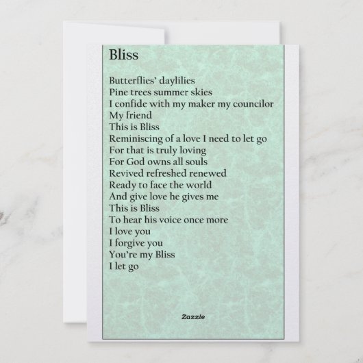 グリーティングカード「ブリス」 シーズンカード (裏面)